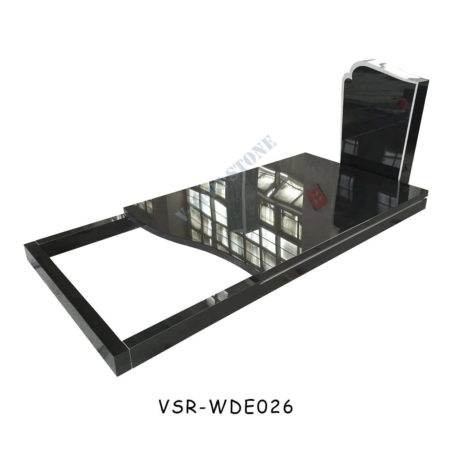 優れたドイツ黒磨かれた花崗岩の墓石墓石用